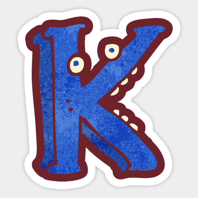 funny Letter,Christmas Gifts,A wonderful gift for those who start their name with K letter Sticker by rayanammmar